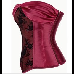 Lace Splicing Ruched corset Tube Top, 