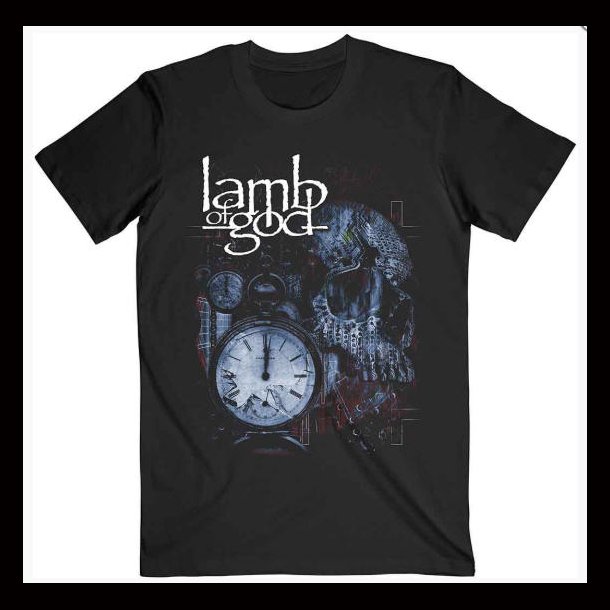 Lamb Of God Unisex T-Shirt: Circuitry Skull