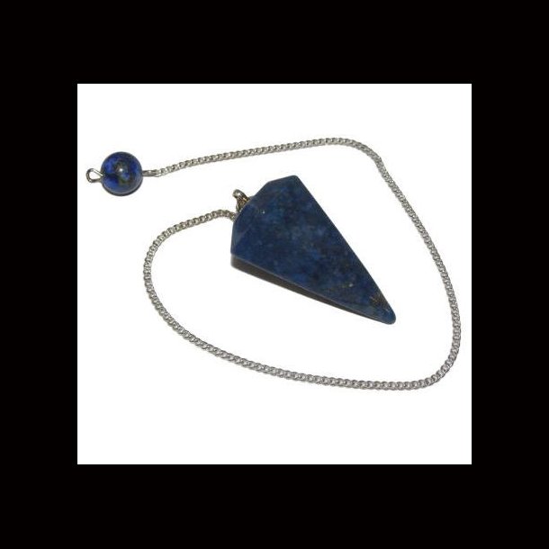 Lapis Lazuli Faceted Pendulum