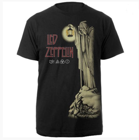 Led Zeppelin 'Hermit' Design - Rock T shirts - darkwolfgothic