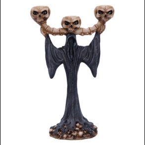 Light the Way Reaper Skull Tea Light Holder