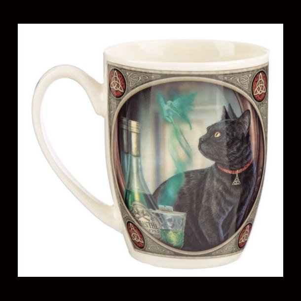 Lisa Parker Absinthe Cat Porcelain Mug