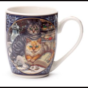 Lisa Parker Brewed Prophecies Cat Porcelain Mug