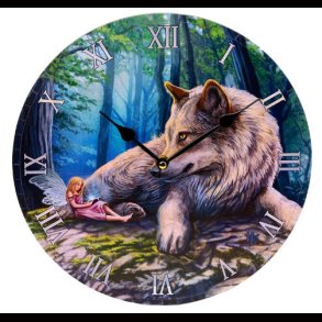 Lisa Parker Fairy Stories Fairy & Wolf Picture Clock