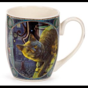 Lisa Parker Rusty Cauldron Cat Porcelain Mug