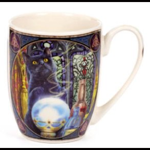 Lisa Parker The Witch's Apprentice Cat Porcelain Mug