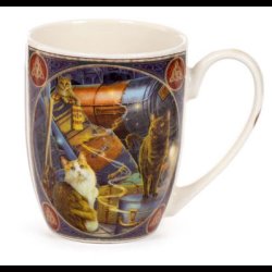 Lisa Parker Witchwood Express Cats Porcelain Mug