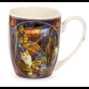 Lisa Parker Witchwood Express Cats Porcelain Mug