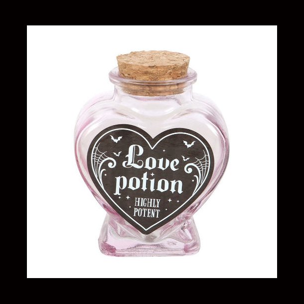 Love Potion Decorative Glass Heart Potion Bottle