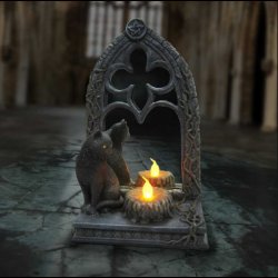 Magic Mirror Cat Figurine 21cm