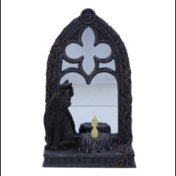 Magic Mirror Cat Figurine 21cm