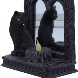 Magic Mirror Cat Figurine 21cm