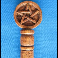 Magic wand with pentagram
