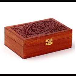 Mango Wood Essential Oil Box Design 1 (Holds 24 Bottles)