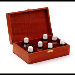 Mango Wood Essential Oil Box Design 1 (Holds 24 Bottles)