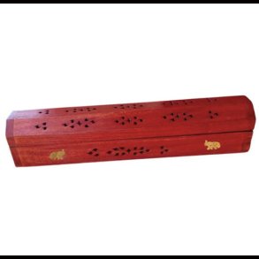 Mango wood Elephant incense box