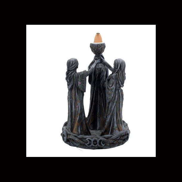 Mother Maiden &amp; Crone Backflow Incense Burner 18cm