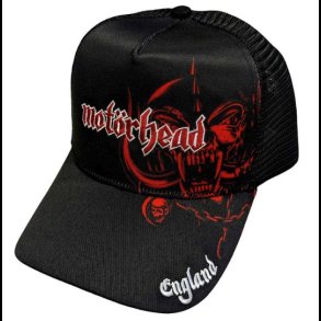 Motorhead Unisex Mesh Back Cap: England Red Warpig