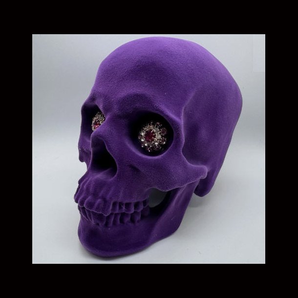  Jewelled Gaze Skull, Purple, by Nemesis Now  18.7cm