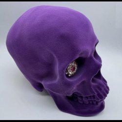  Jewelled Gaze Skull, Purple, by Nemesis Now  18.7cm