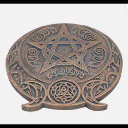 Triple Moon Fragrance Incense Burner, Gold, 13.7cm