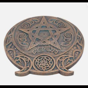 Triple Moon Fragrance Incense Burner, Gold, 13.7cm