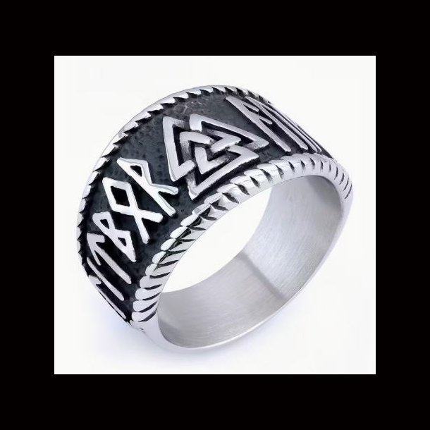 Norse Valknut Rune Ring