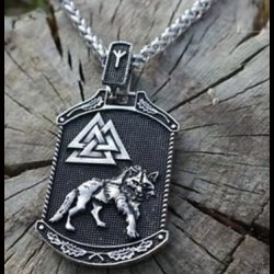 Odin Wolf Pendant