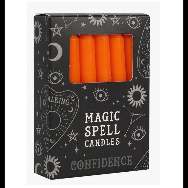 Orange Magic Spell Candles - Confidence (Pack of 12)