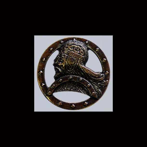 Ornamental Viking Nordic Warrior Brooch  