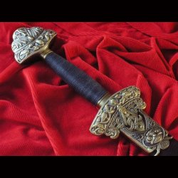 Ornate Viking Sword with Scabbard