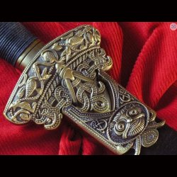 Ornate Viking Sword with Scabbard