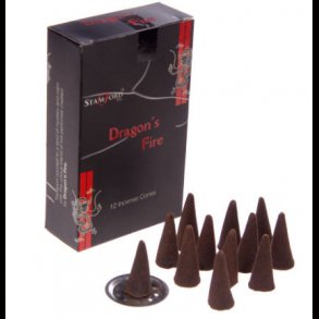Stamford Black Incense Cones Dragons Fire
