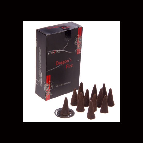 Stamford Black Incense Cones Dragons Fire