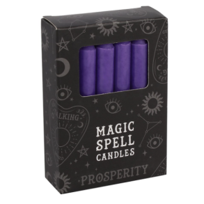 Pack of 12 Purple Spell Candles