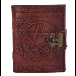 Pentagram Leather Emboss Journal+Lock