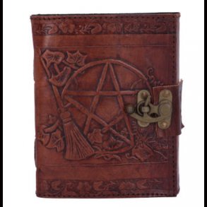 Pentagram Leather Emboss Journal+Lock