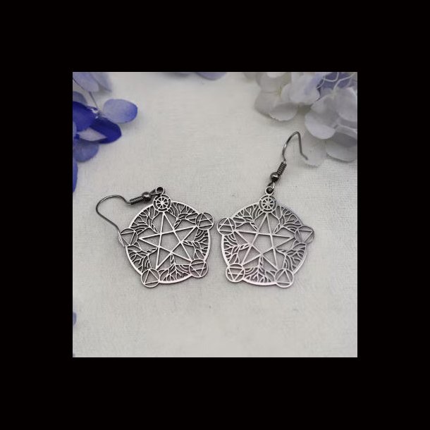 Pentagram Pendant Earrings