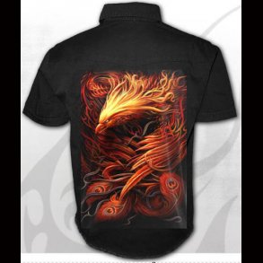 Phoenix Arisen Shortsleeve Stone Washed Worker Black