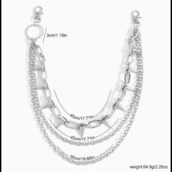 Punk Rivet Multi-Layer Trouser Chain Belt 