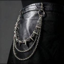 Punk Rivet Multi-Layer Trouser Chain Belt 