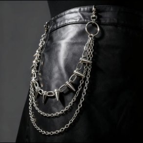 Punk Rivet Multi-Layer Trouser Chain Belt 