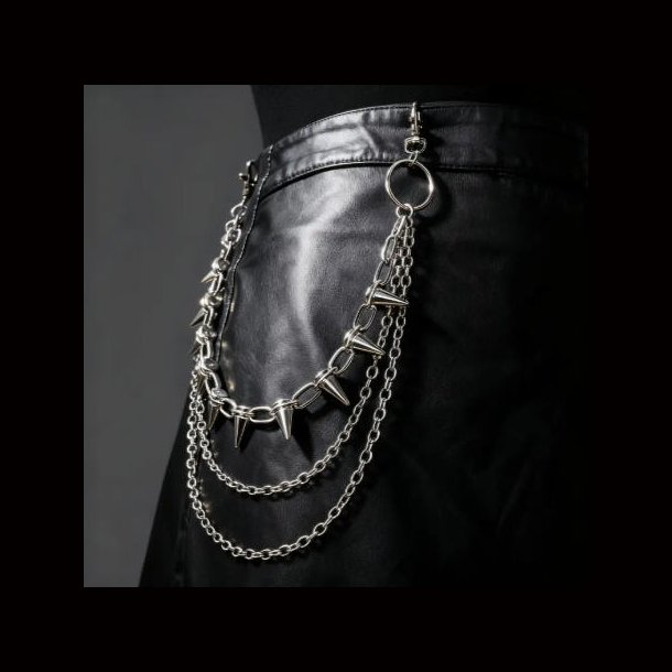 Punk Rivet Multi-Layer Trouser Chain Belt 