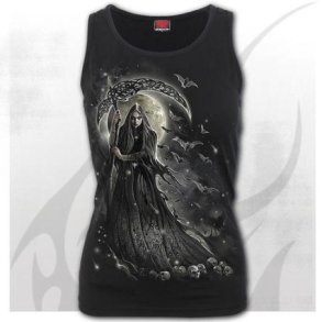 Queen Of Death - Razor Back Top Black