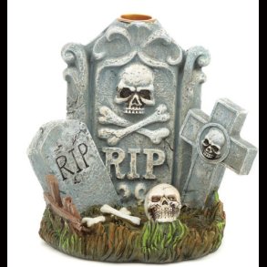 RIP Tombstone Backflow Incense Burner