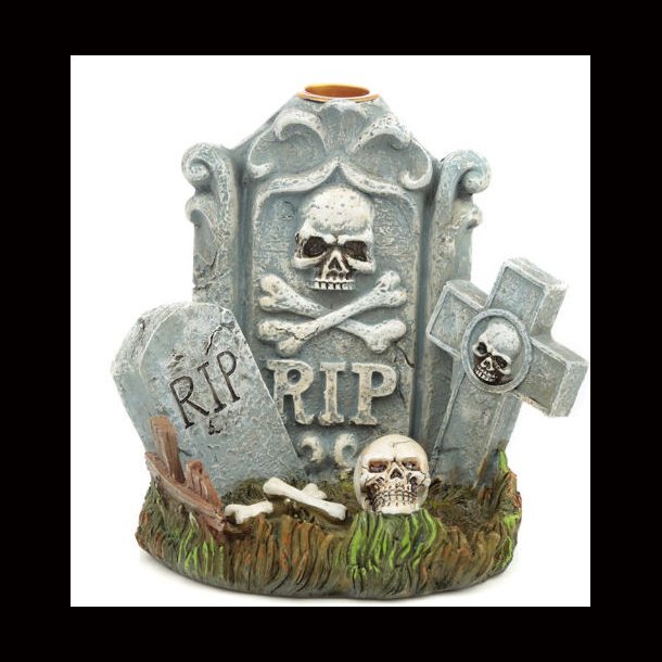 RIP Tombstone Backflow Incense Burner