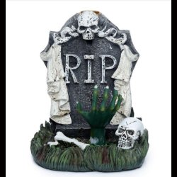 RIP Zombie Hand Tombstone Backflow Incense Burner
