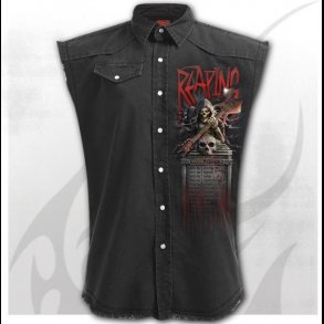 Reaping Tour - Sleeveless Stone Washed Worker Black
