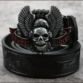 Rebel Rider Skull Belt