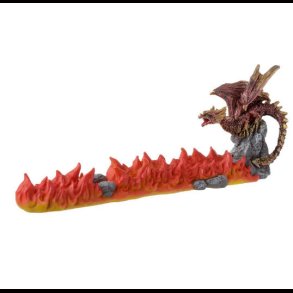 Red Dragon Volcano Ash catcher Incense Stick Burner